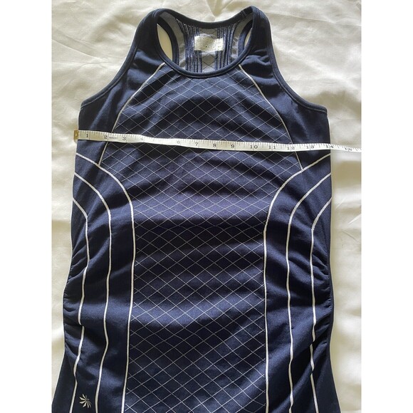Athleta Finish Fast Line Tank Top In Blue Size XS Seamless Fitted - Picture 6 of 8